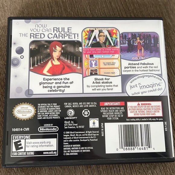Nintendo DS “Imagine Movie Star” Game - Picture 2 of 5